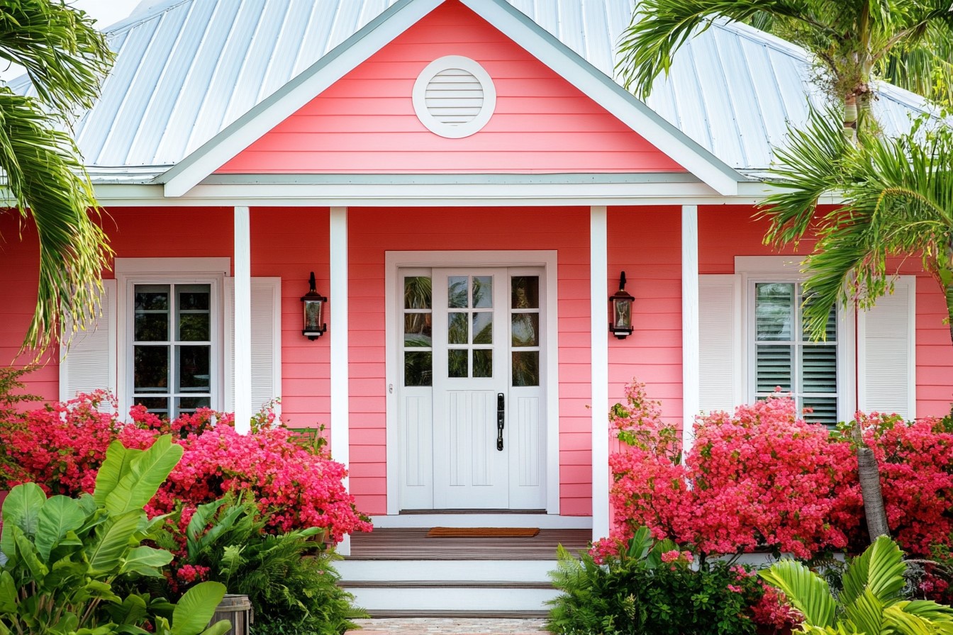 Exterior Colour for Indian House: Pretty Pink