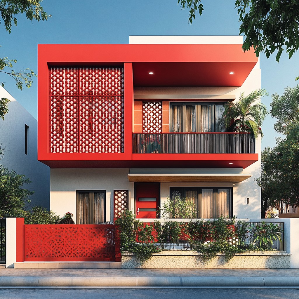 Exterior House Paint Suggestion: Red