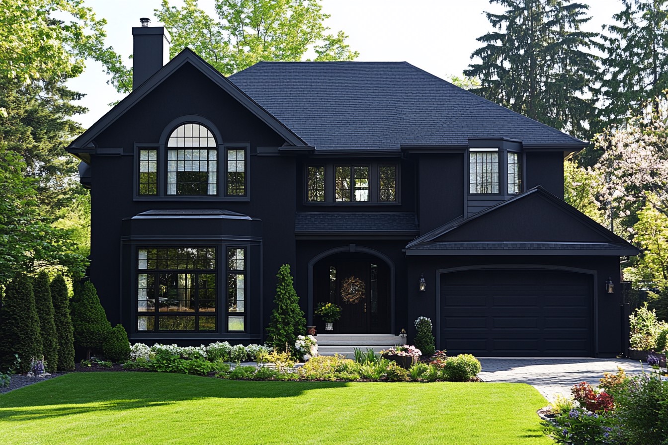 Exterior Paint Scheme: Gothic Black