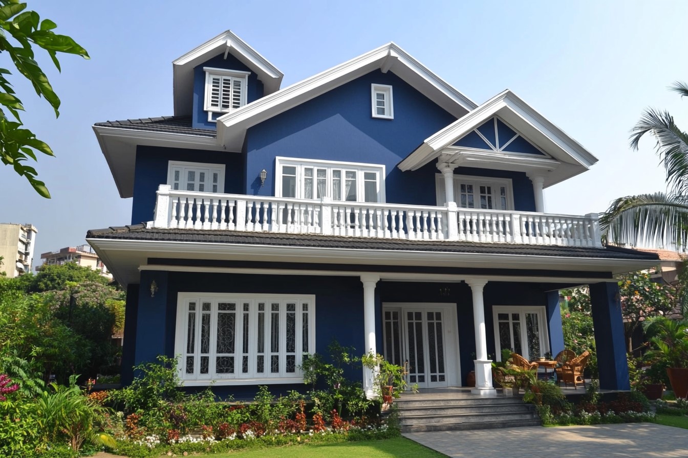 Exterior Paint Scheme: Navy Blue