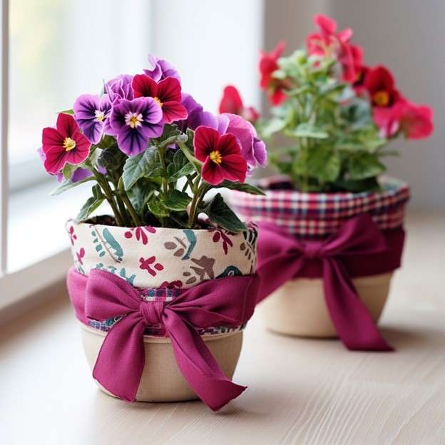 Fabric Fancy - Flower Pot Decoration Ideas