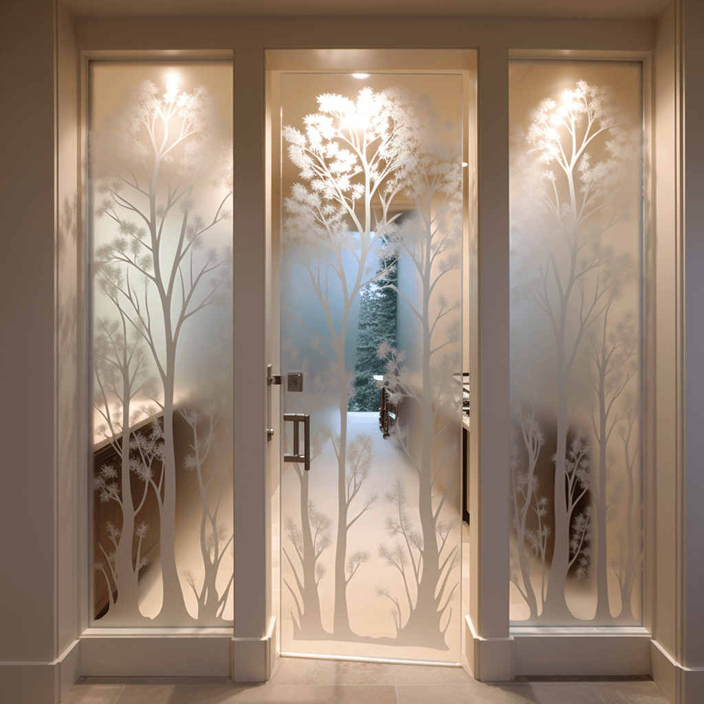 Frosted Glass Door Designs for Bedroom