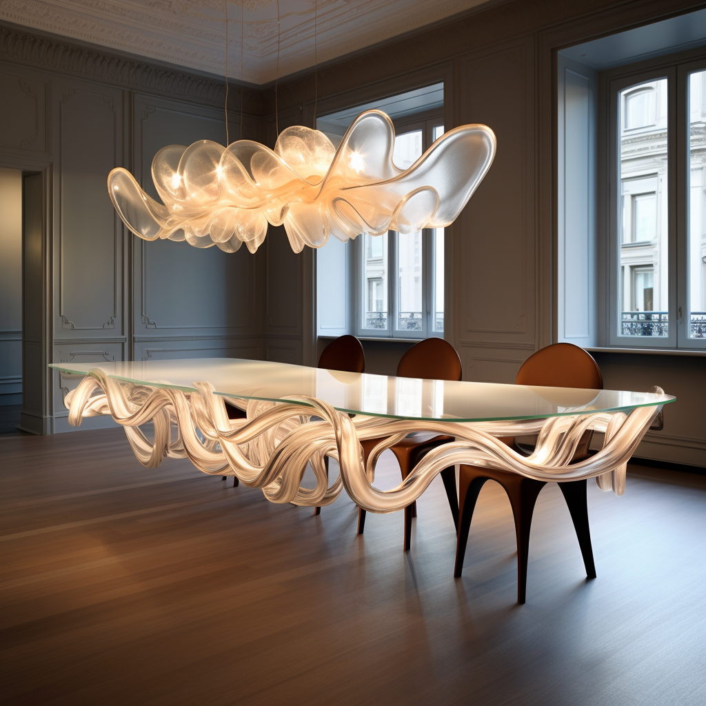 Hanging Lights Over Dining Table