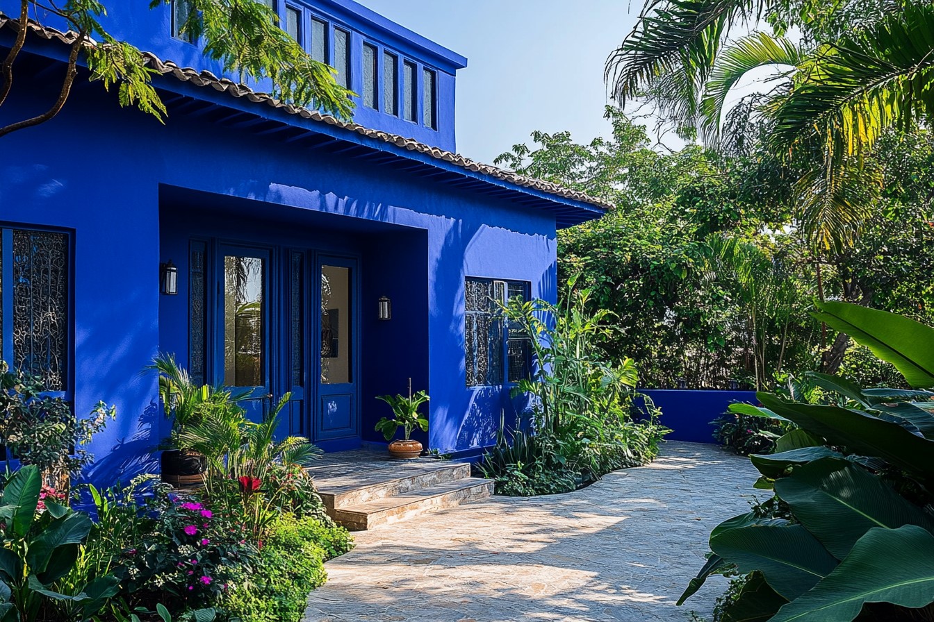 Home Outside Colour Design: Royal Blue