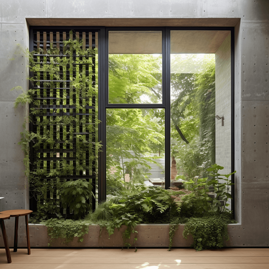 Home Window Grill Design With Gardening Space