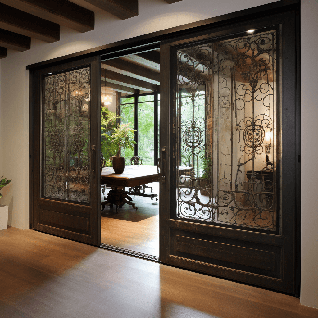 Interior Sliding Iron Door Design