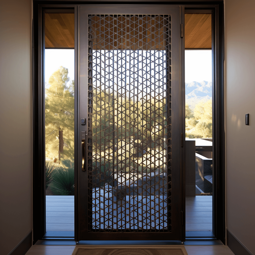 Iron Mesh Door Design