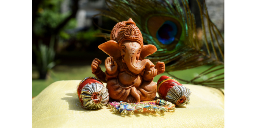 Lord Ganesha Sitting Idol Worshiped