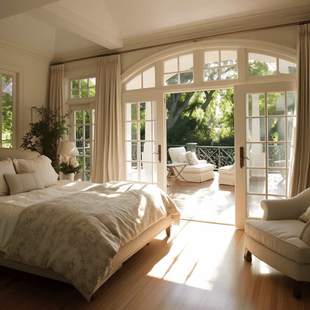 Master Bedroom Design With French Doors