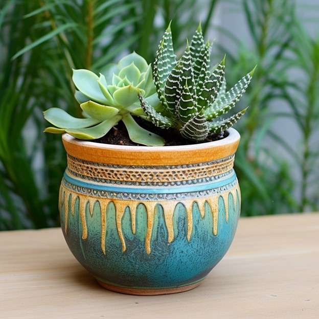 Modern DIY Painted Terracotta Pots - Easy Pot Decoration Ideas