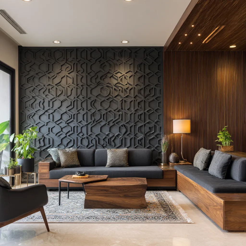 Modern Geometric CNC Wall Panel Design