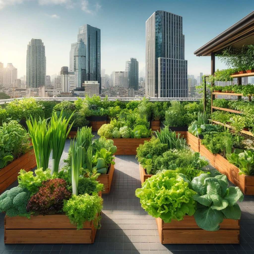 Modern Terrace Garden Design Idea for a Huge Rooftop