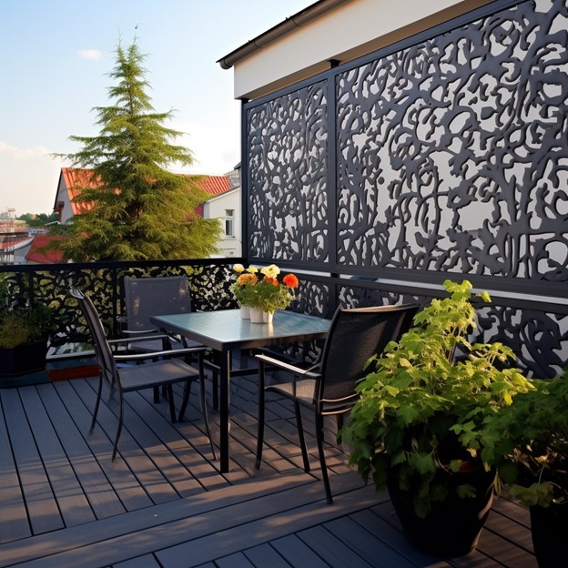 Parapet Wall Steel Grill Designs for a Stylish Terrace