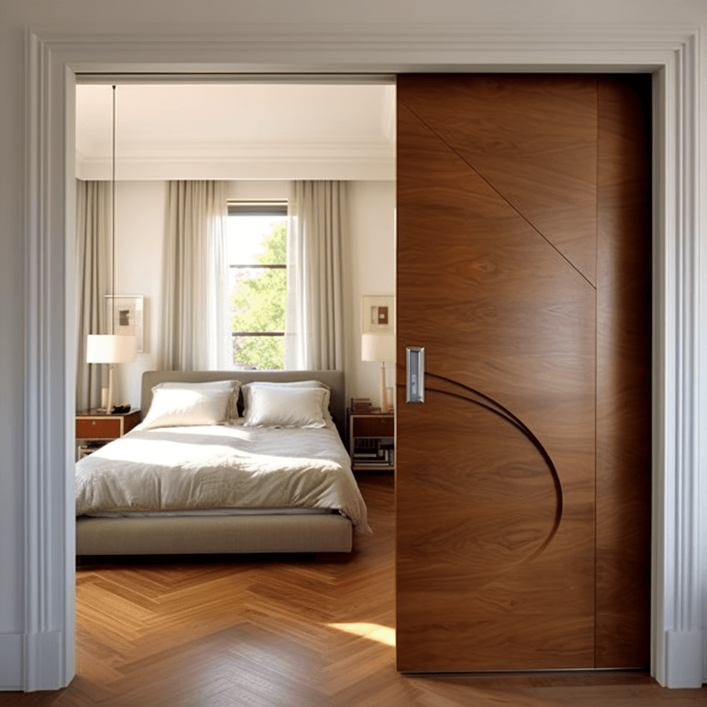Pocket Sliding Door Design for Bedroom