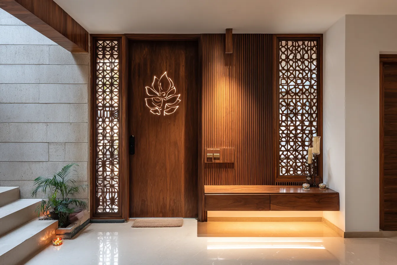 Pooja Room Door Design