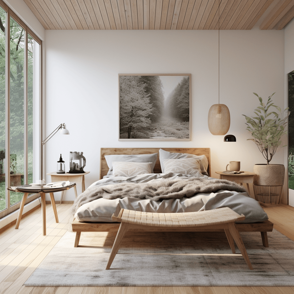 Scandinavian Cool: Simple Bed Design