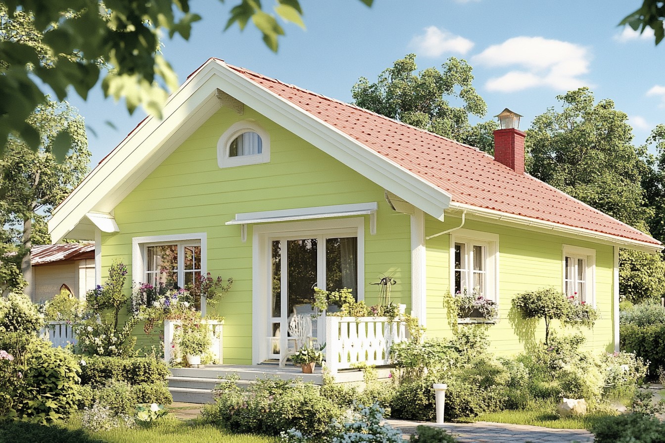 Simple Home Front Colour: Zesty Light Green