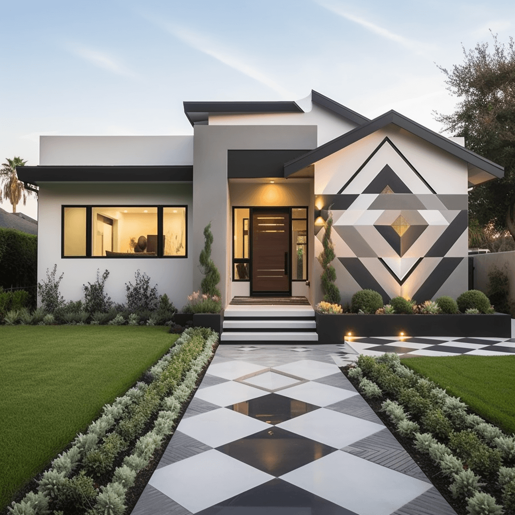 Simple House Design- Geometric Patterns