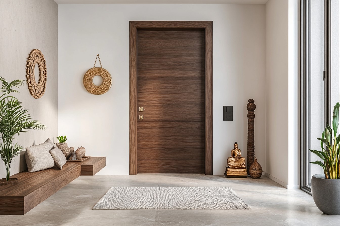 Simple Pooja Room Door Design for Home