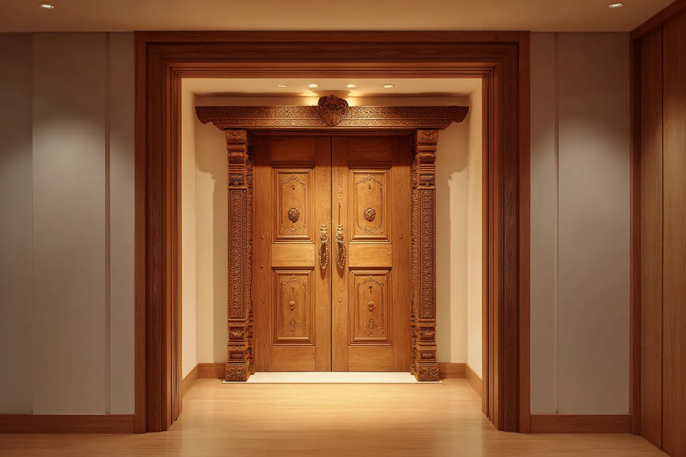 Temple Door Design for Large Villas