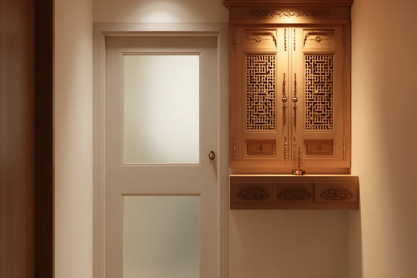 Temple Door Design for Small Apartments