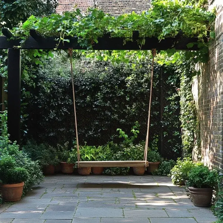 Swing Along with Green Plants