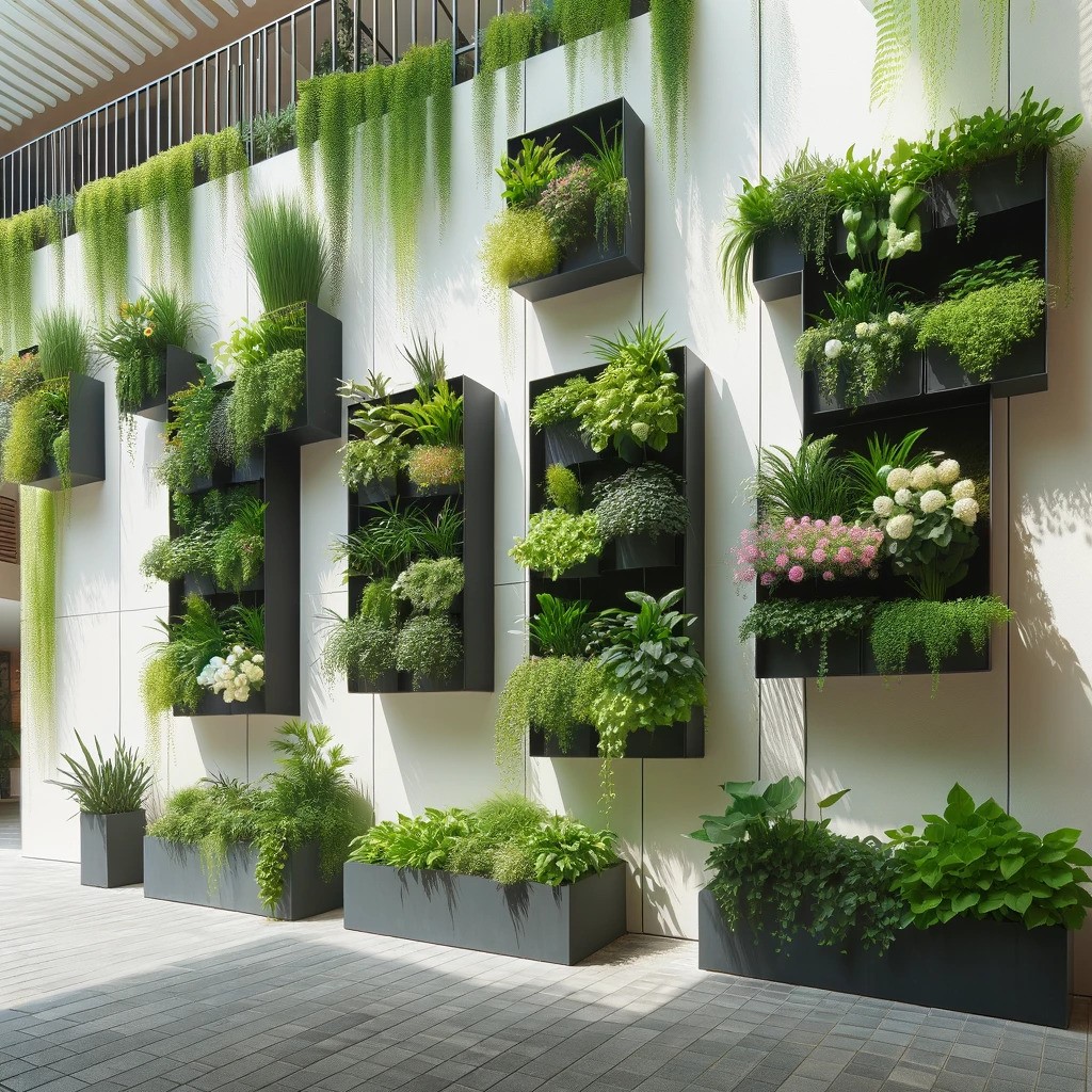 Wall Garden Design for Small Home Terrace