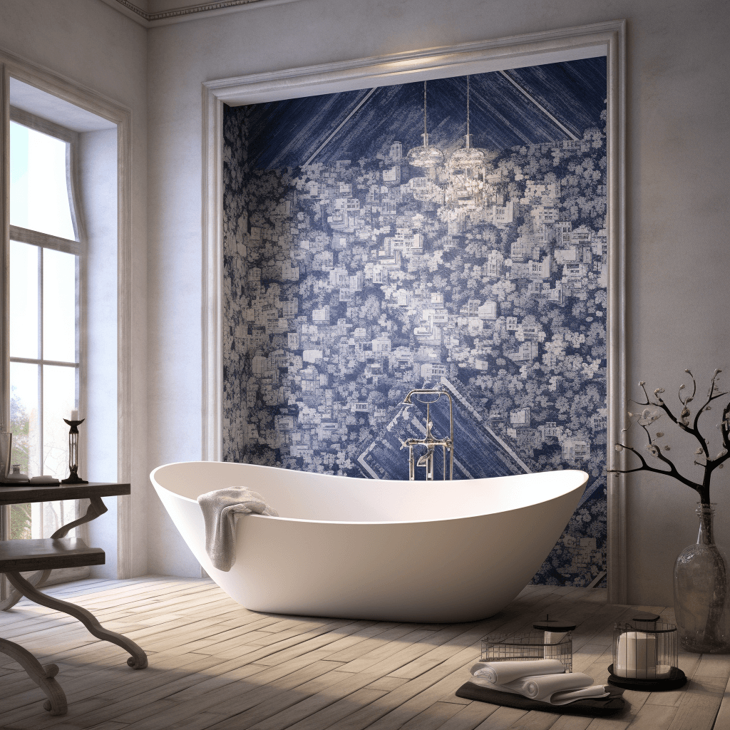 Wallpaper Magic Modern Bathroom Tile Design