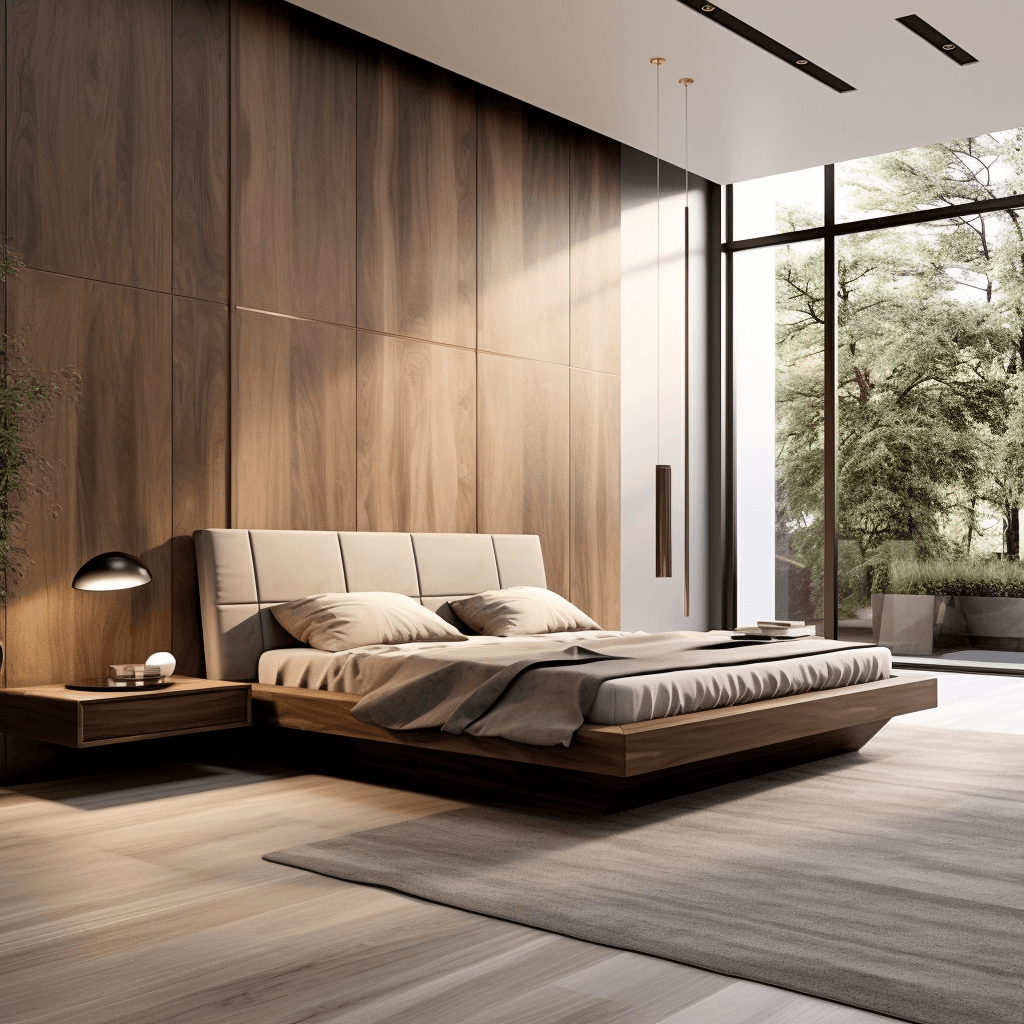 Wood Panel Bed Design