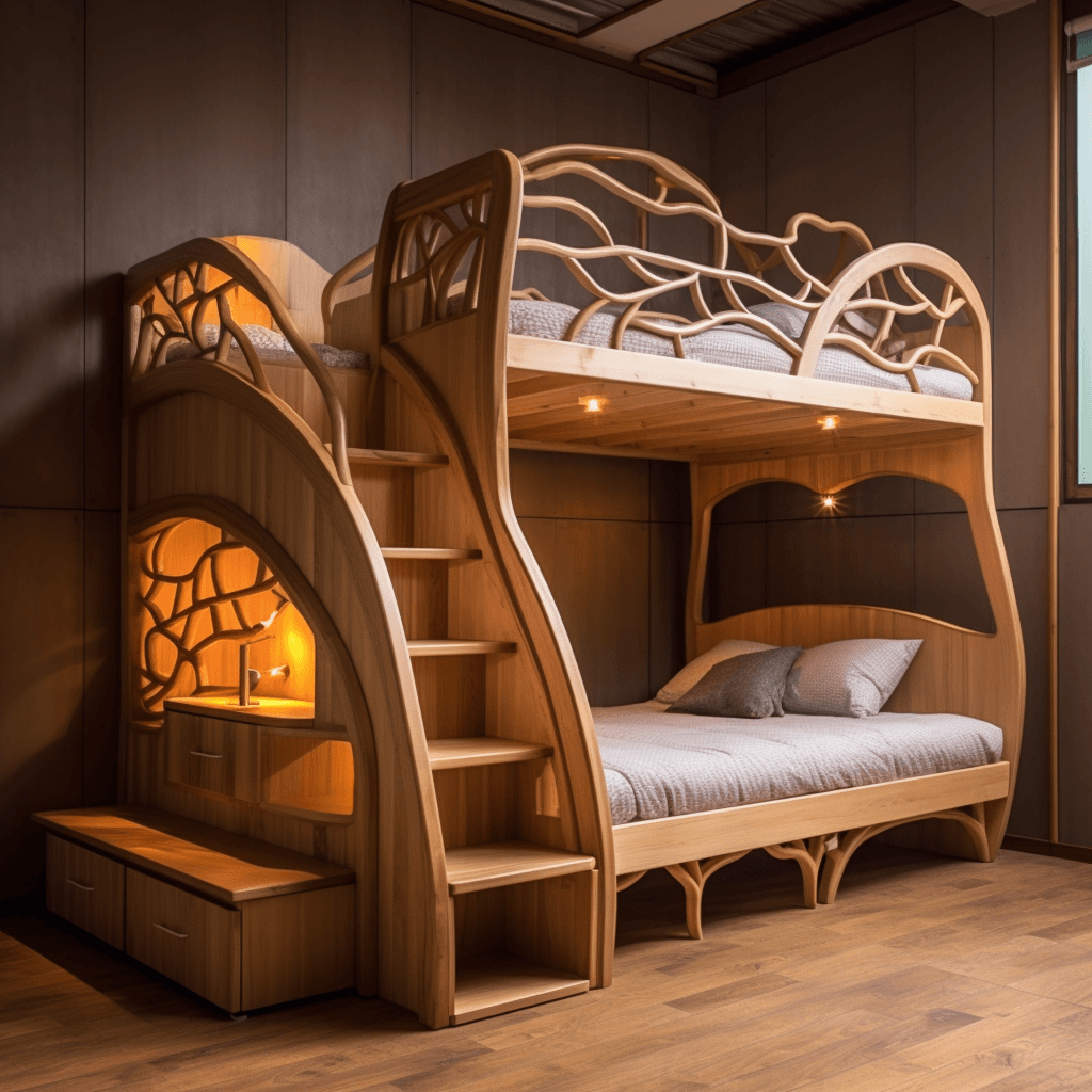 Wooden Bunk Bed Design