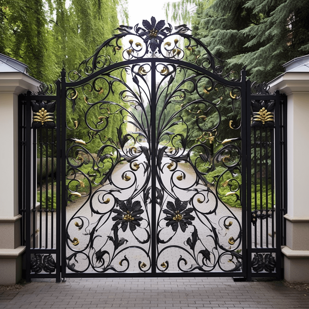 Wrought Iron Door Design for the Main Gate 