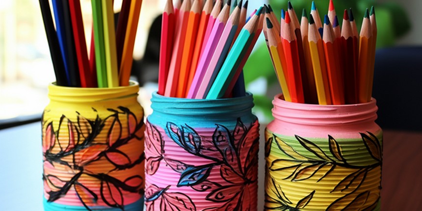 Easy Craft From Waste Material Jar Pencil Holder