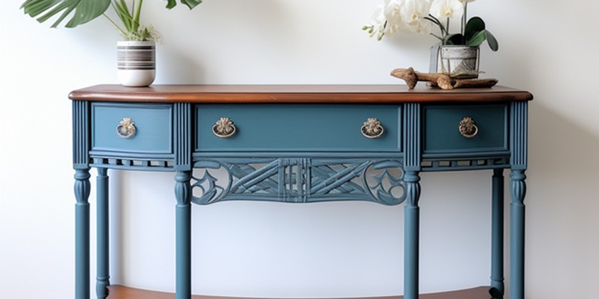 Painted Console Table Best Out Of Waste easy