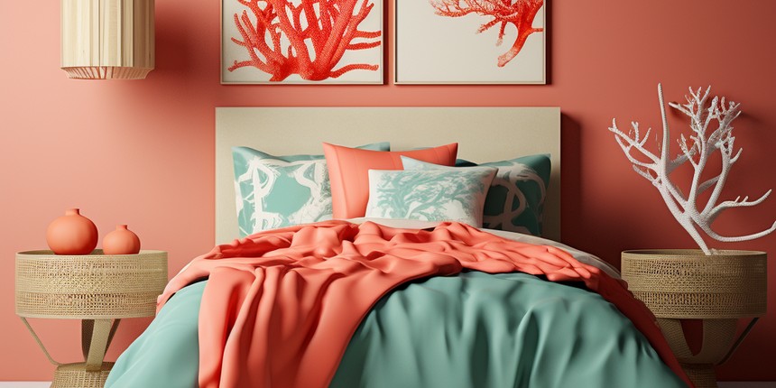 Coral Bedroom Paint Colour Ideas