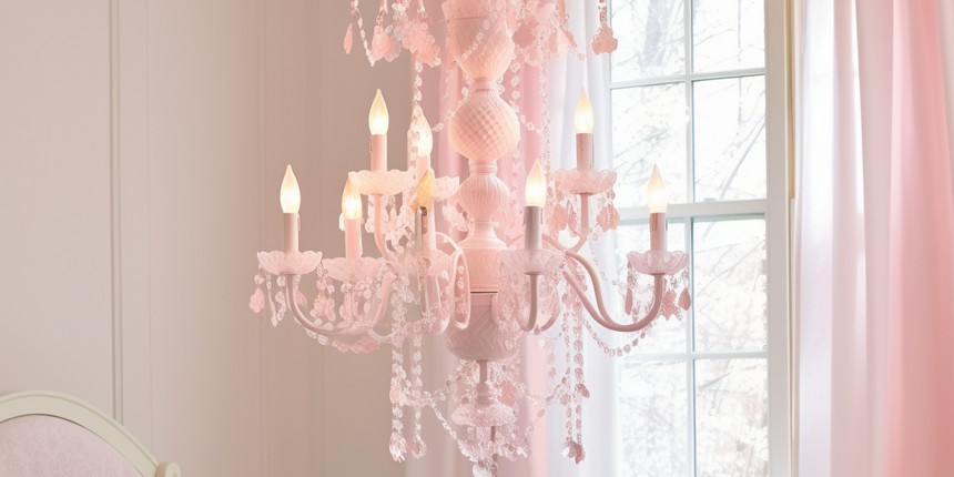 A Princess like Chandelier room design for girls