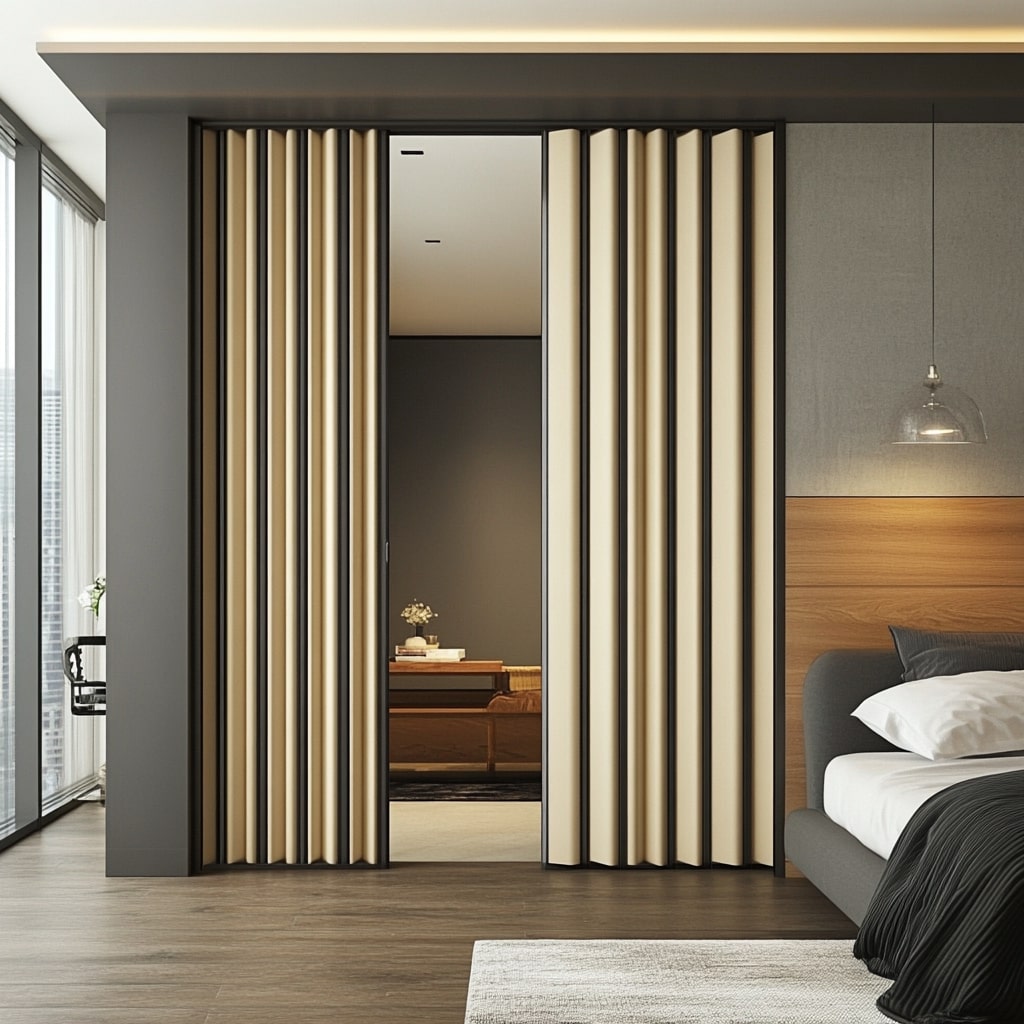 Accordion Door Design for Bedroom