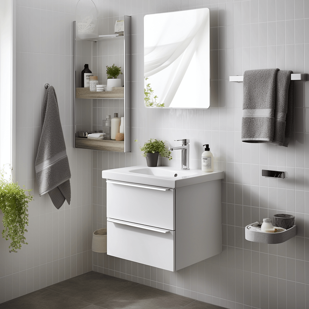 Add Compact Vanities- Low Cost Simple Bathroom Designs
