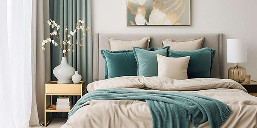 Teal Green and Beige Colour Combination