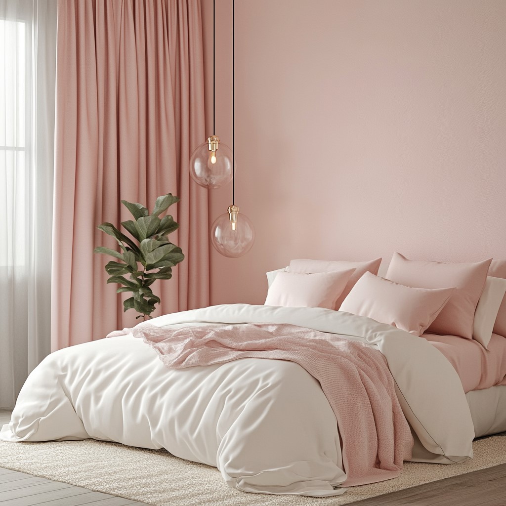 Bedroom Paint Colours: Blush Pink 