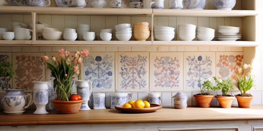 Ceramic Kitchen Cabinet Design in Modern Style
