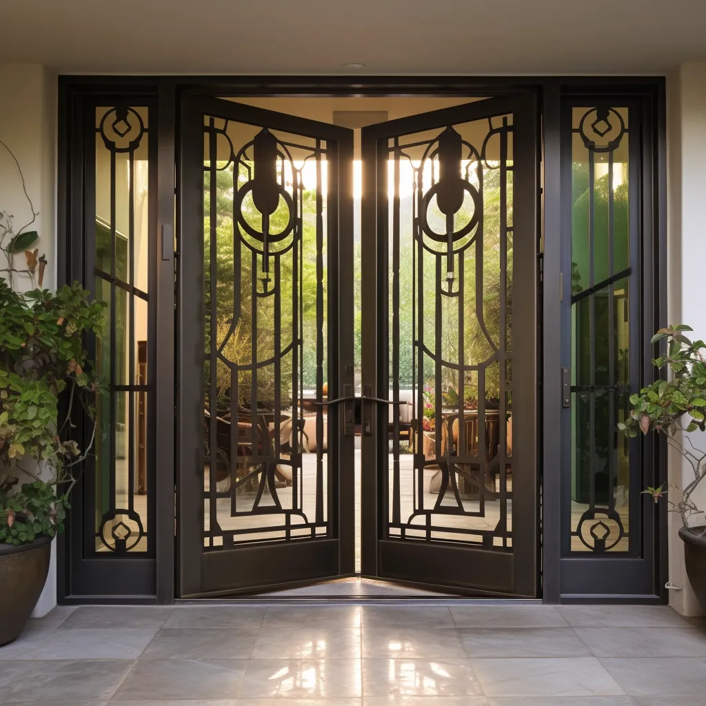 Collapsible Steel Door Design with Foldable Metal Panels