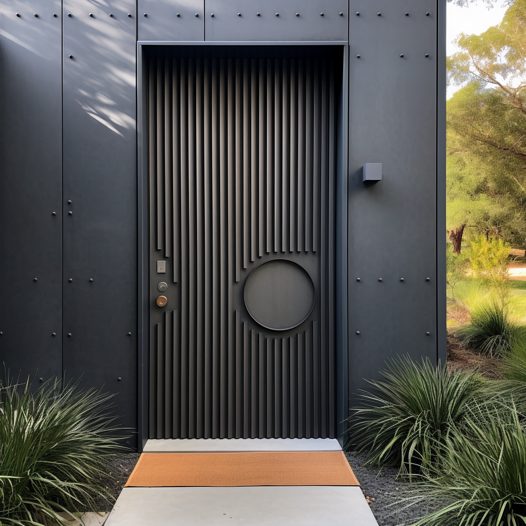 Corrugated Steel Main Door Designs