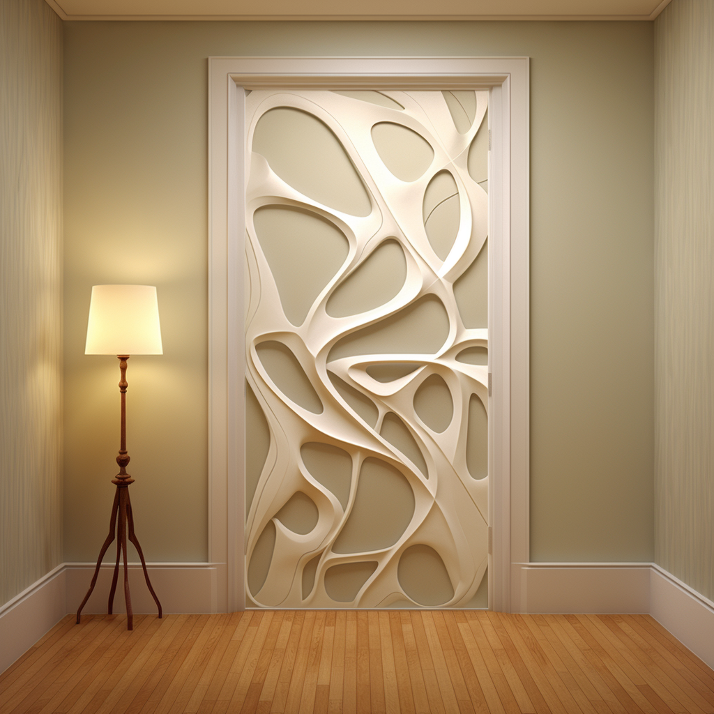 Creative Cutout Patterns - Aluminium Door Design for Room