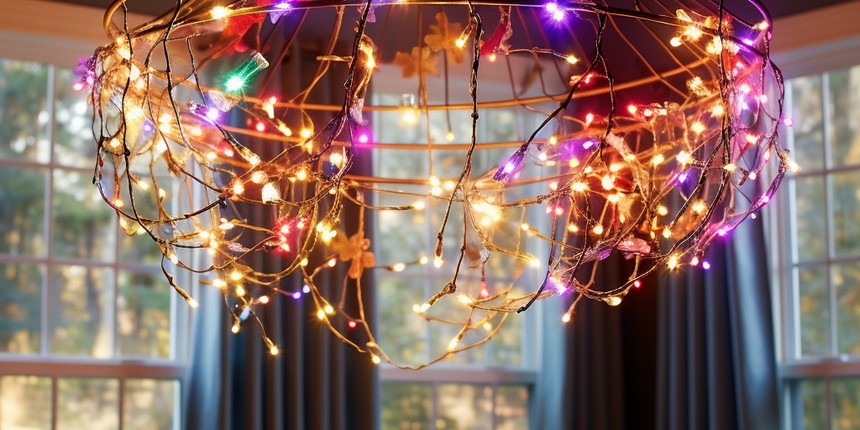 Dance Under Christmas Light Chandelier outdoor xmas light ideas