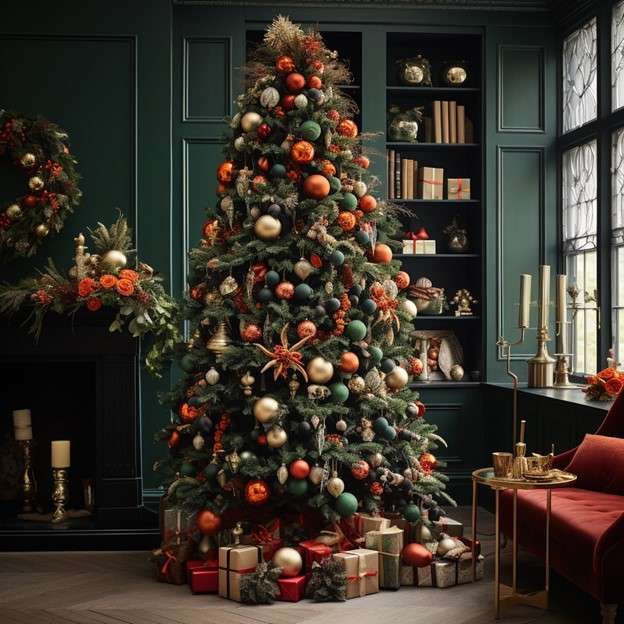 Dark and Moody Christmas Tree Decorating Ideas