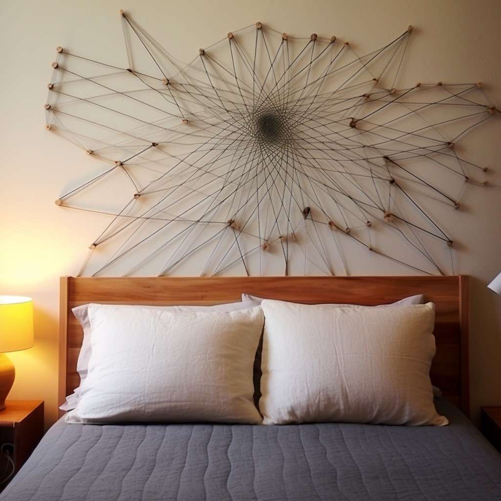 DIY String Art- Bedroom Interior Wall Design