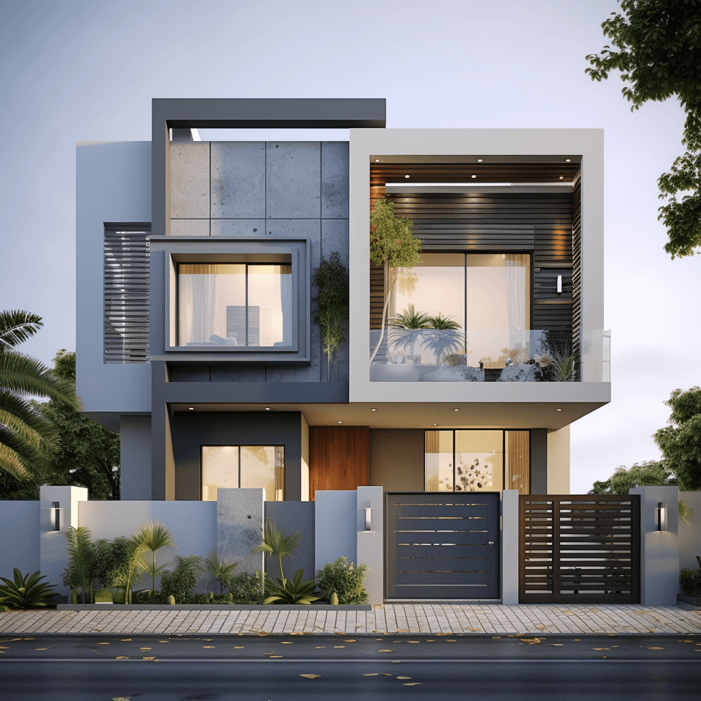 Double Floor Front Elevation Designs Normal House