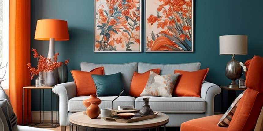 Dynamic Teal and Orange Colour Palette