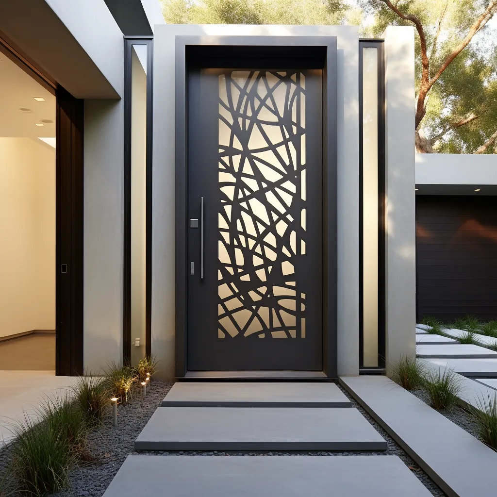 Elegant Steel Door Design