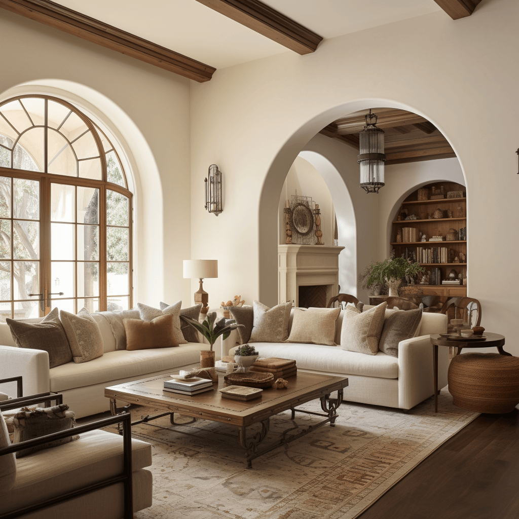 Embrace Grandeur with a Wide Arch Design for Living Room